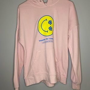 Pink graphic hoodie
